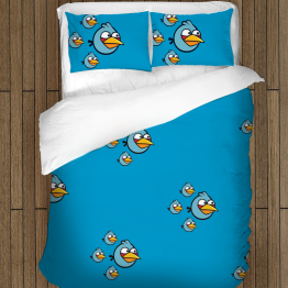 Gyerek ágynemű - Angry Birds Blue