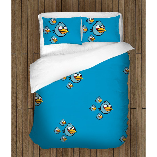 Gyerek ágynemű - Angry Birds Blue