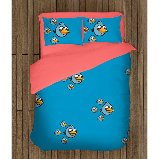 Gyerek ágynemű - Angry Birds Blue