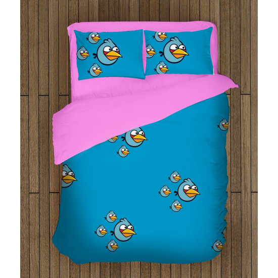 Gyerek ágynemű - Angry Birds Blue