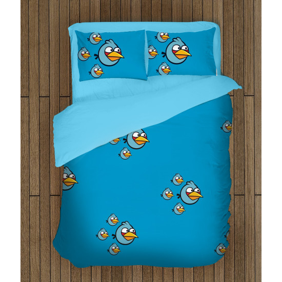 Gyerek ágynemű - Angry Birds Blue