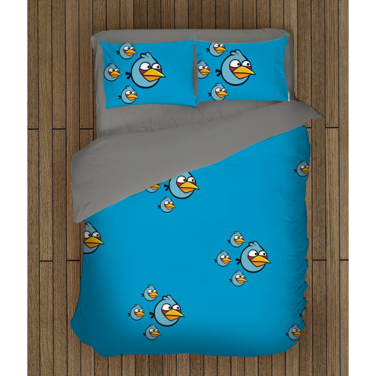 Gyerek ágynemű - Angry Birds Blue