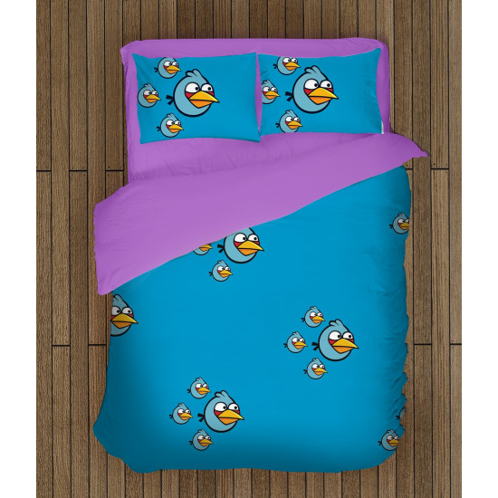 Gyerek ágynemű - Angry Birds Blue