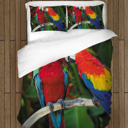 Modern paplan szett - Couple Parrots