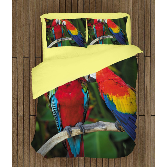 Modern paplan szett - Couple Parrots