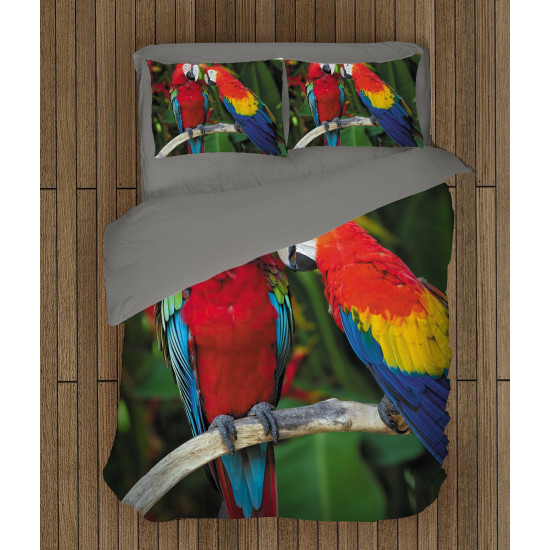 Modern paplan szett - Couple Parrots