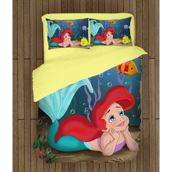 A kis hableány gyerek paplan párnahuzat szett - The Little Mermaid Ariel