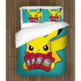 Pokemon ágynemű - Pikachu Cards