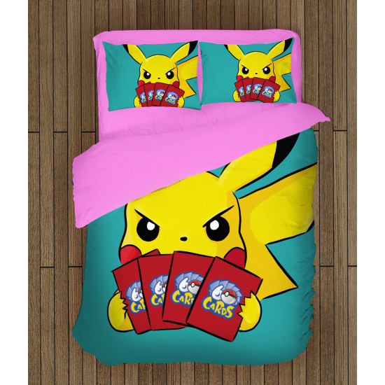 Pokemon ágynemű - Pikachu Cards