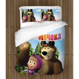 Mása és a Medve 3D ágynemű - Masha And The Bear