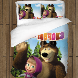 Mása és a Medve 3D ágynemű - Masha And The Bear