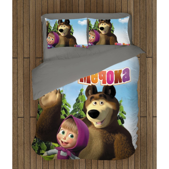 Mása és a Medve 3D ágynemű - Masha And The Bear