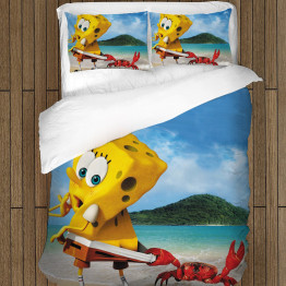 Gyermek ágynemű - Sponge Bob On The Beach