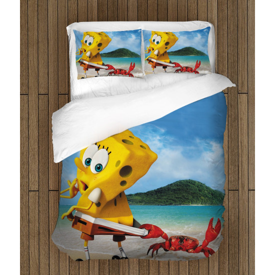 Gyermek ágynemű - Sponge Bob On The Beach