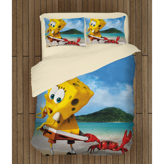 Gyermek ágynemű - Sponge Bob On The Beach