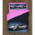 3D ágynemű - Sports Car White